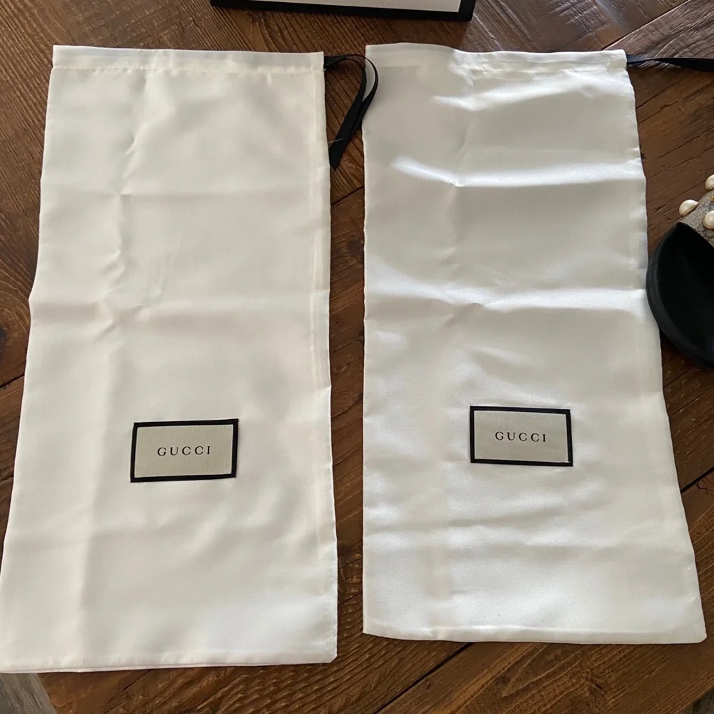 Gucci Supreme slides with pearls - Picture 5 of 6